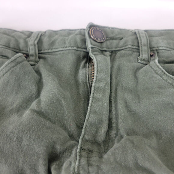 Boom Boom Denim Shorts Juniors 3 Green Jean High Rise Womens Distressed‎ - Picture 9 of 12